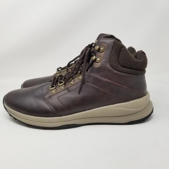 Khombu Nick Leather Dark Brown Hiker Boots - Picture 6 of 6